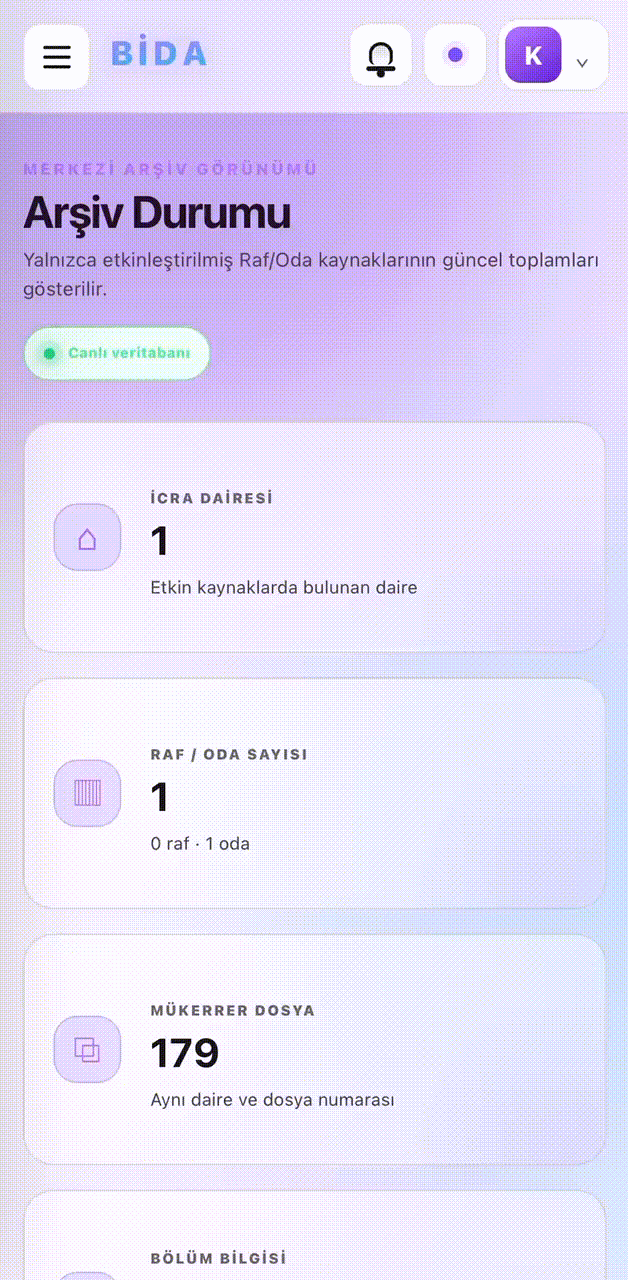 Arşiv Durumu Animasyonu