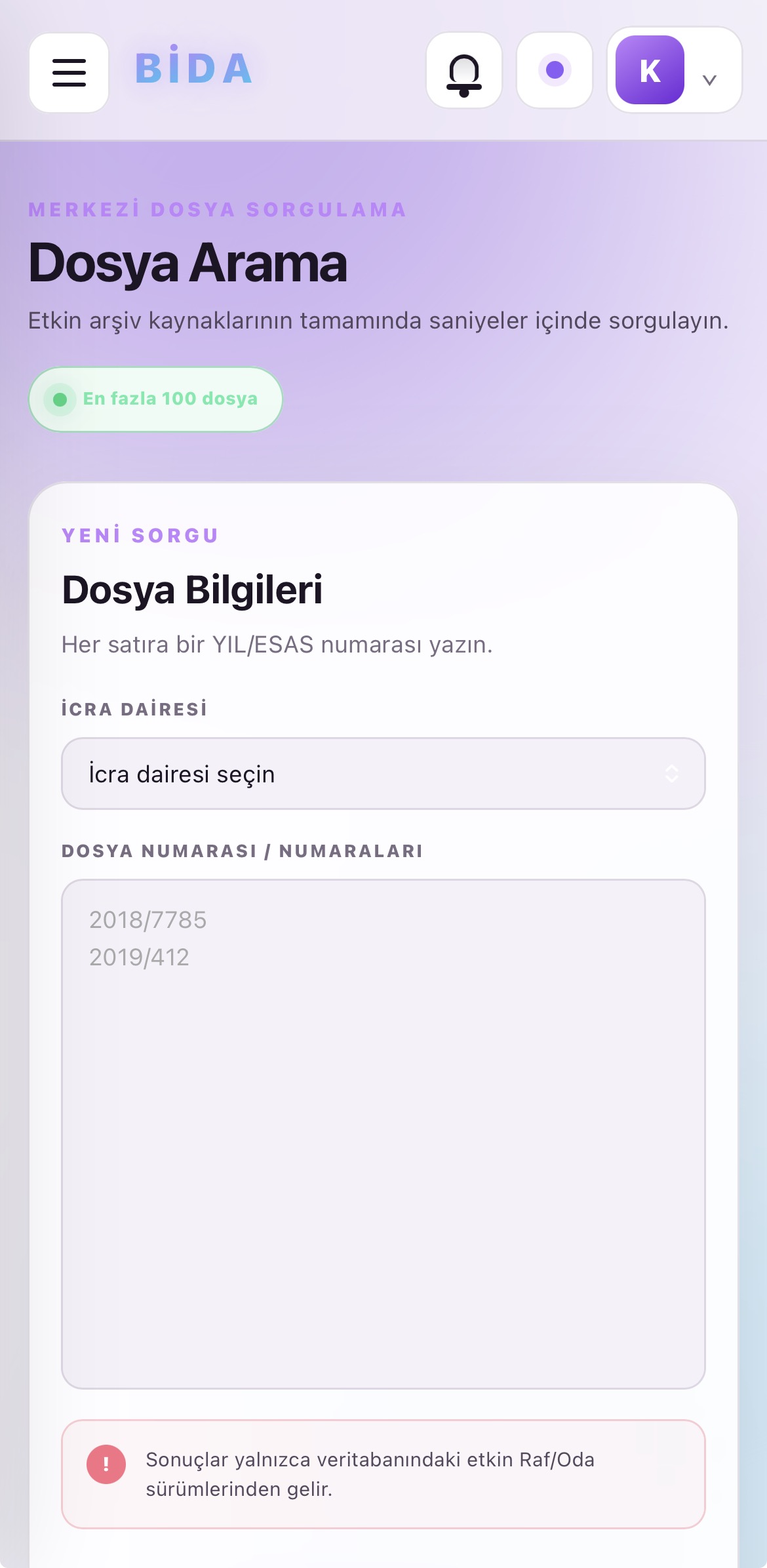 Dosya Arama Görseli