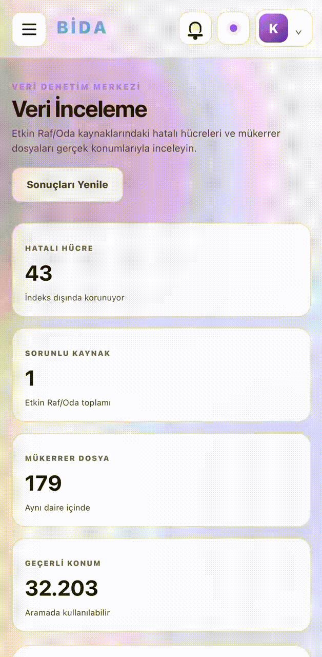 Veri İnceleme Animasyonu